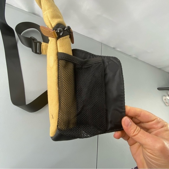 Apex tan crossbody sling travel festival bag with charger connection - Picture 7 of 15